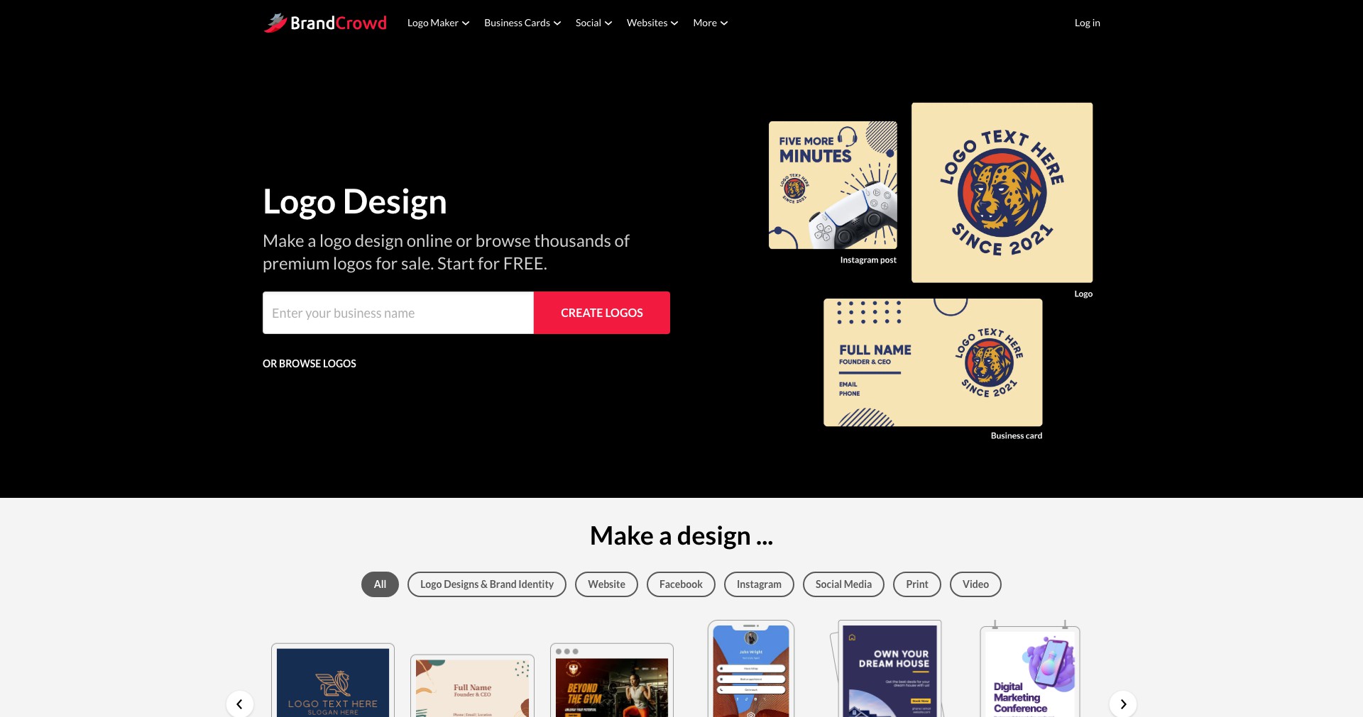 BrandCrowd Screenshot