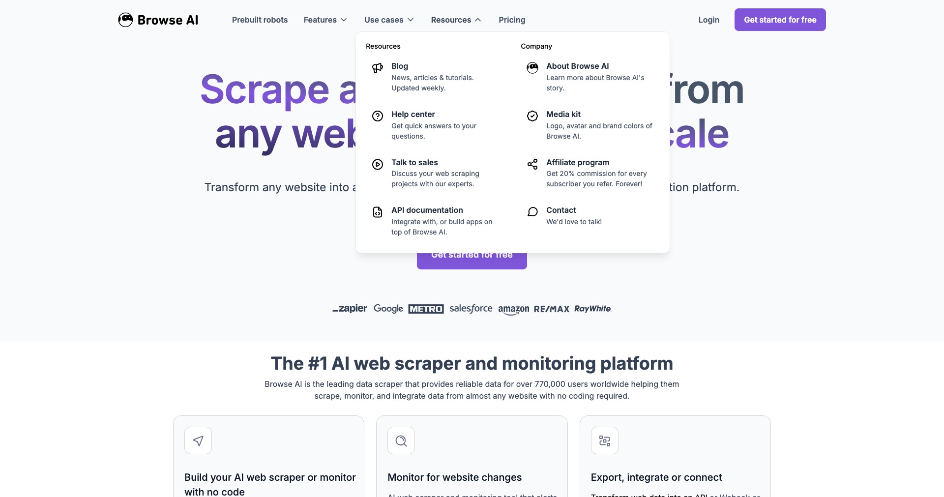 Browse AI Screenshot