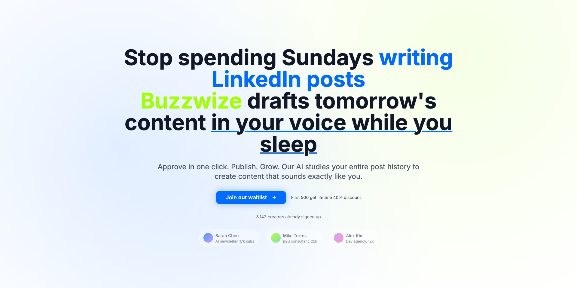 Buzzwize Screenshot