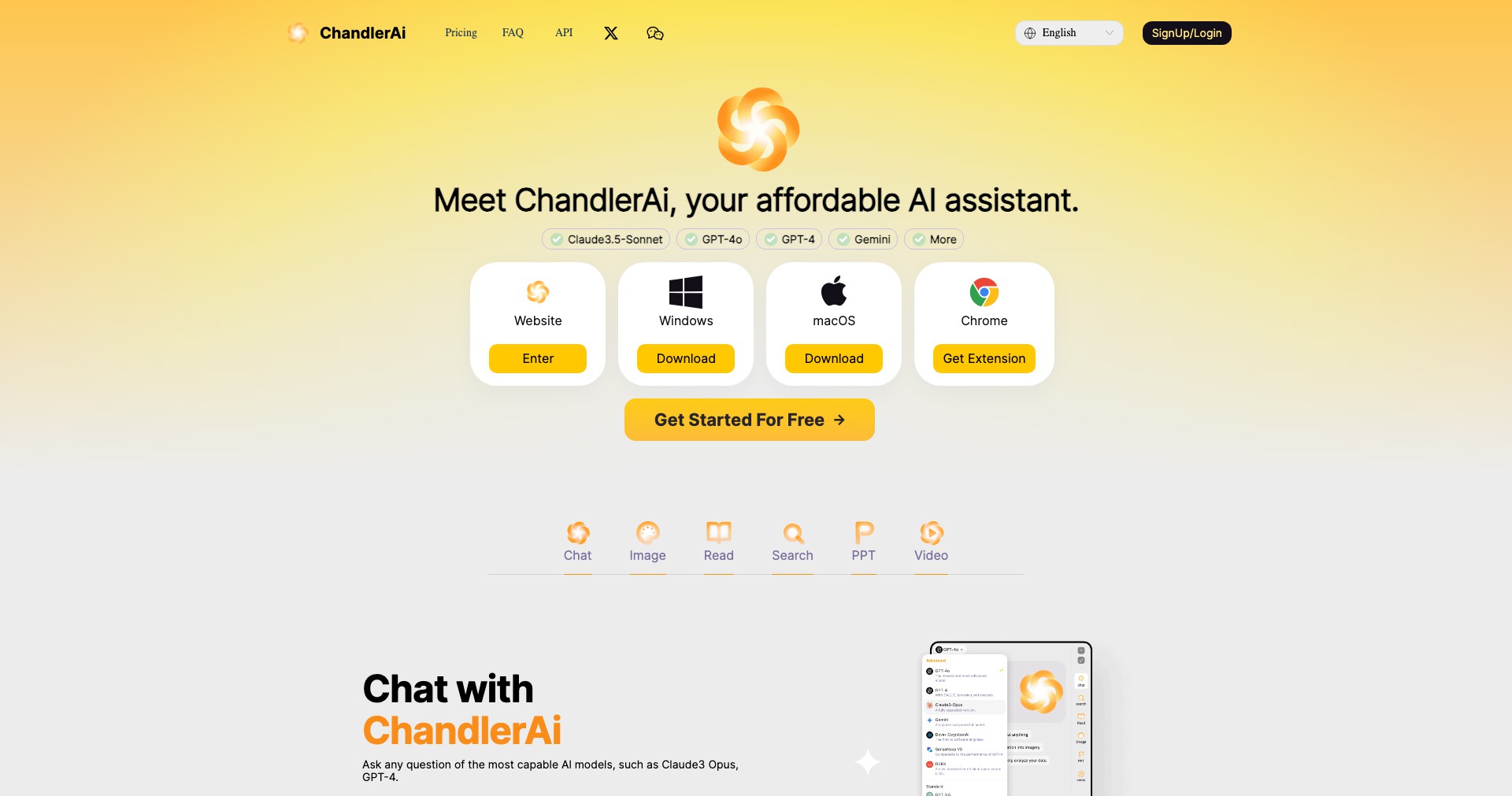 ChandlerAI Screenshot