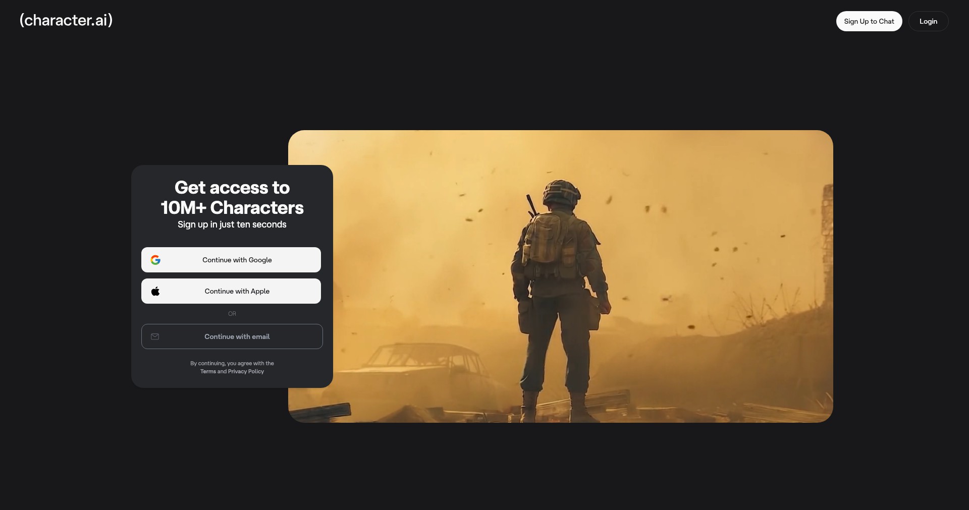 character.ai Screenshot