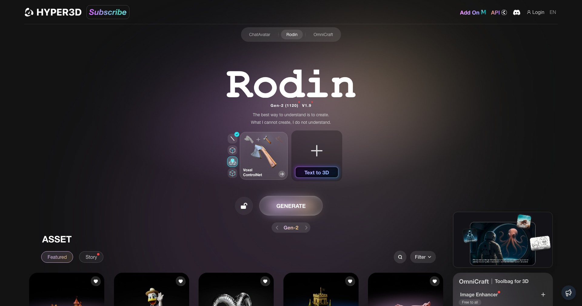 ChatAvatar Screenshot