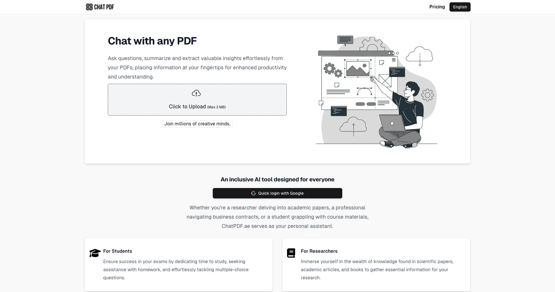 ChatPDF.ae Screenshot
