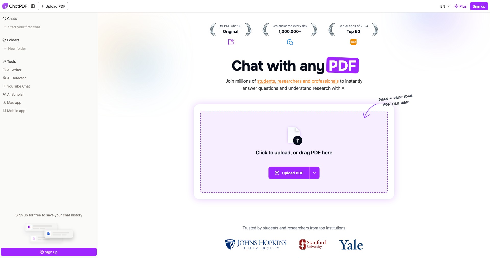 ChatPDF Screenshot