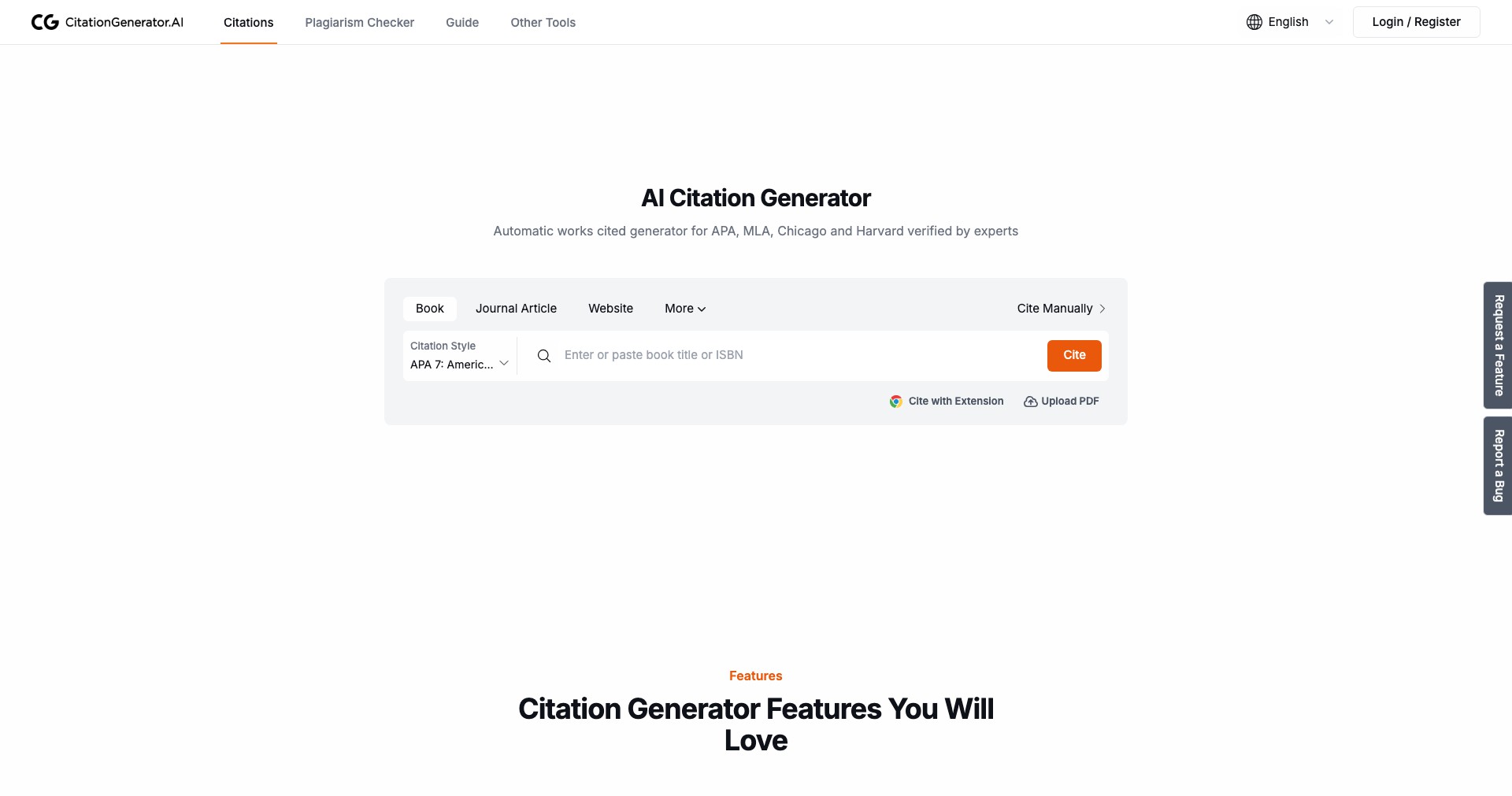 CitationGeneratorAI Screenshot