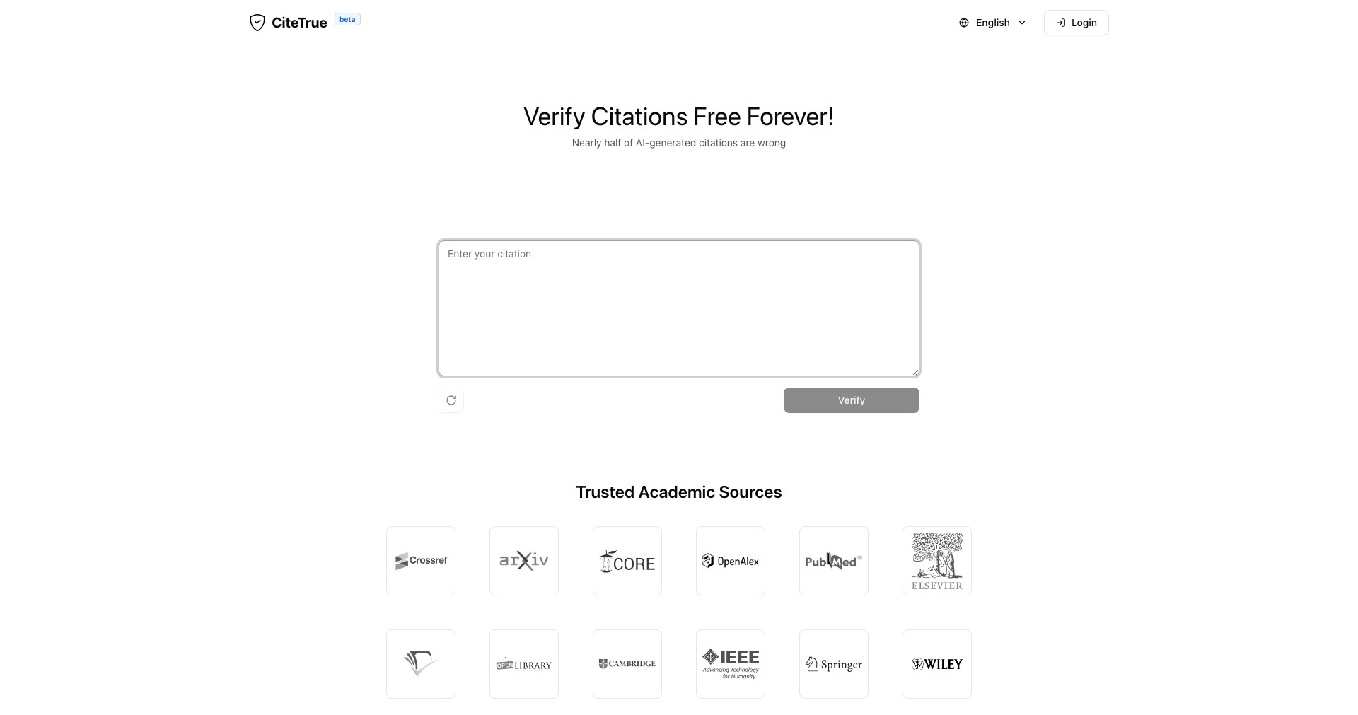 CiteTrue Screenshot
