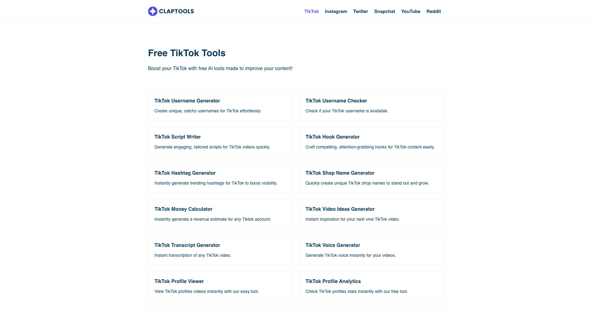 Claptools Free Youtube Transcriptor Screenshot