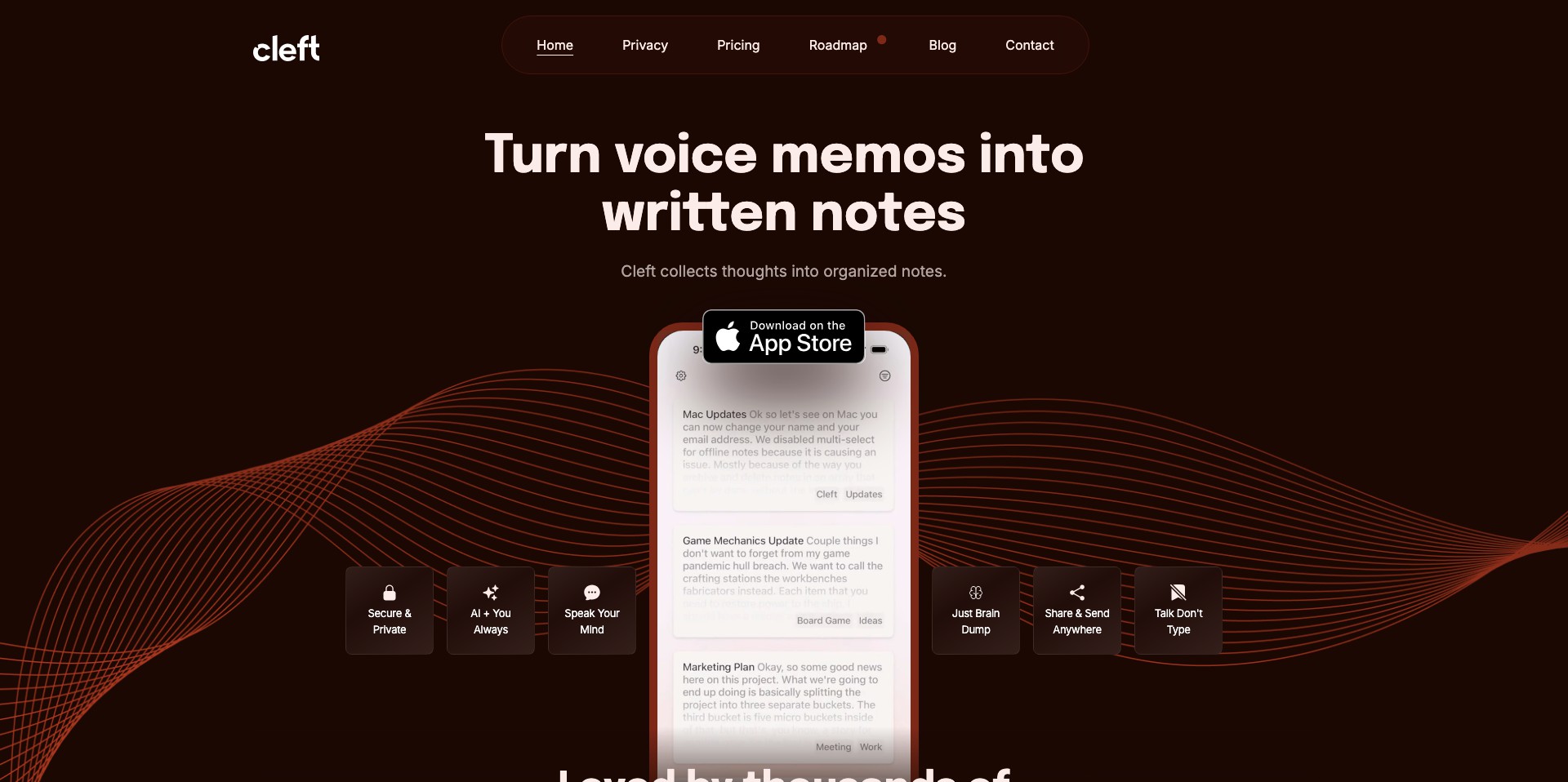 Cleft Notes Screenshot