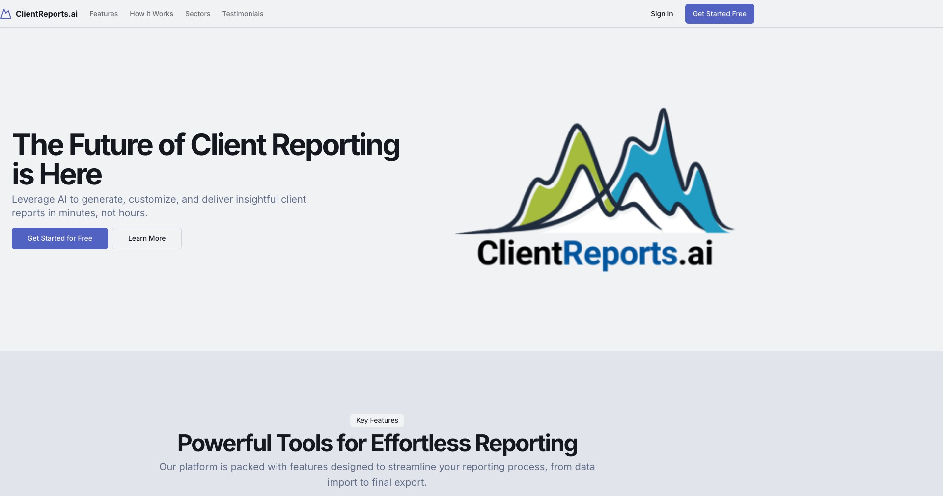 Client Reports Screenshot