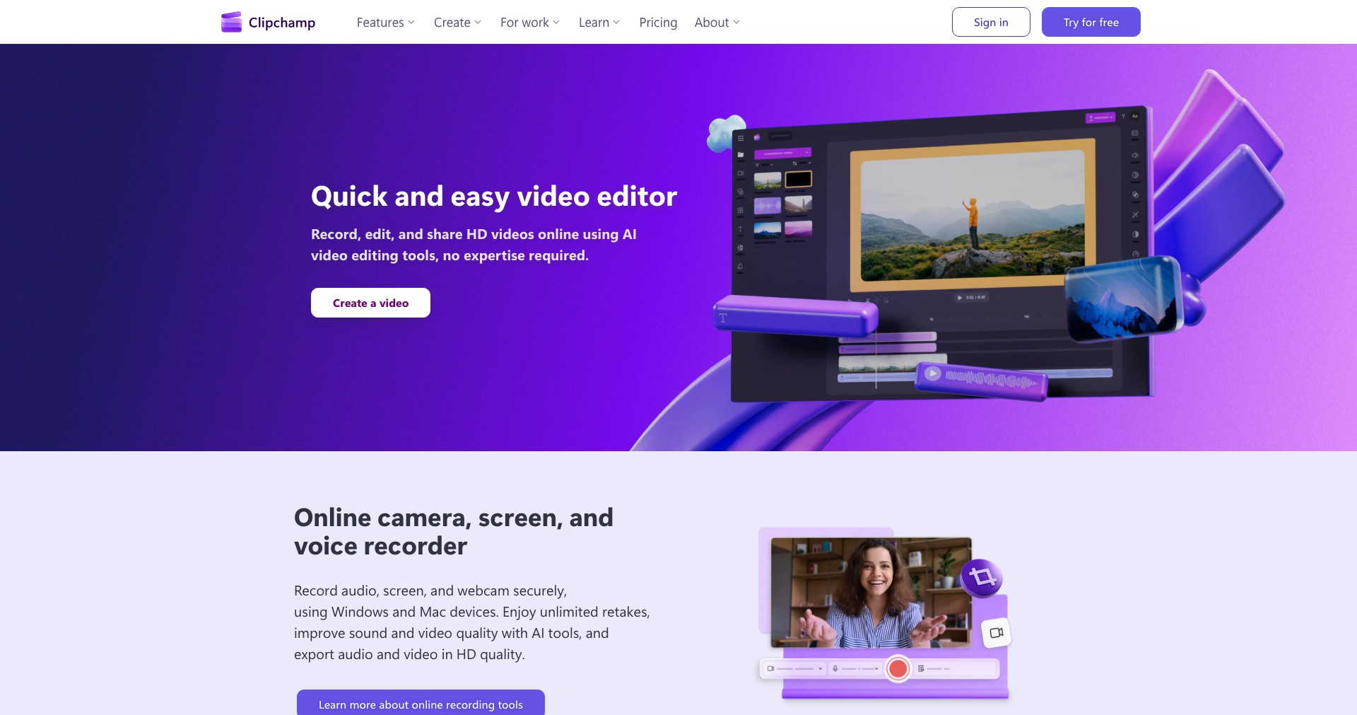 Clipchamp Screenshot