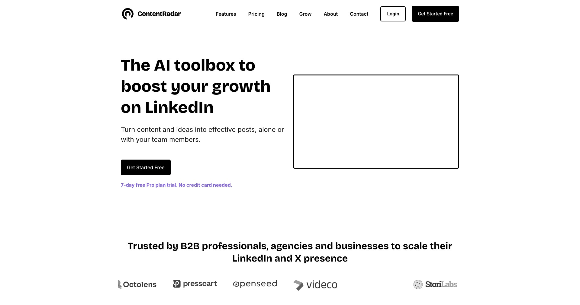 ContentRadar Screenshot