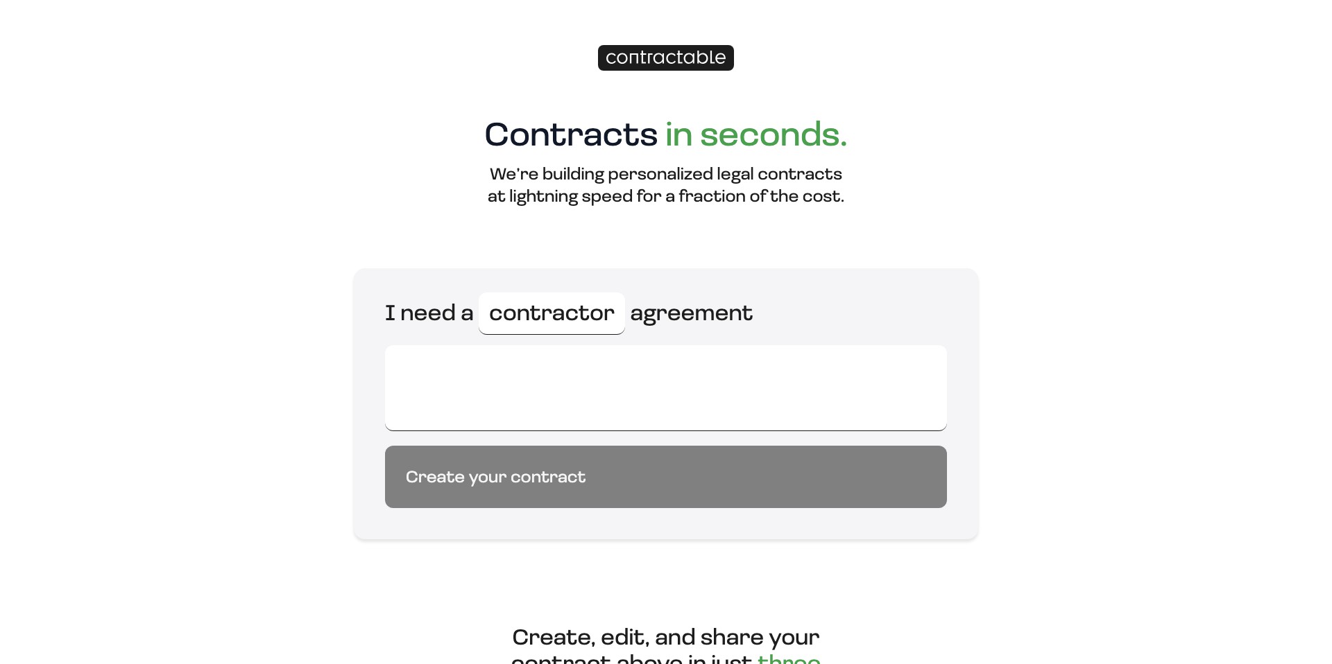 Contractable Screenshot