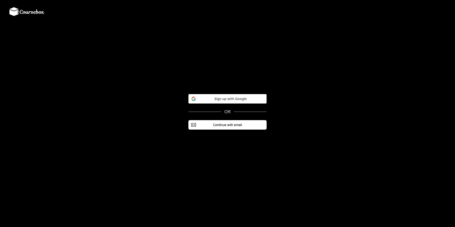 Coursebox Screenshot