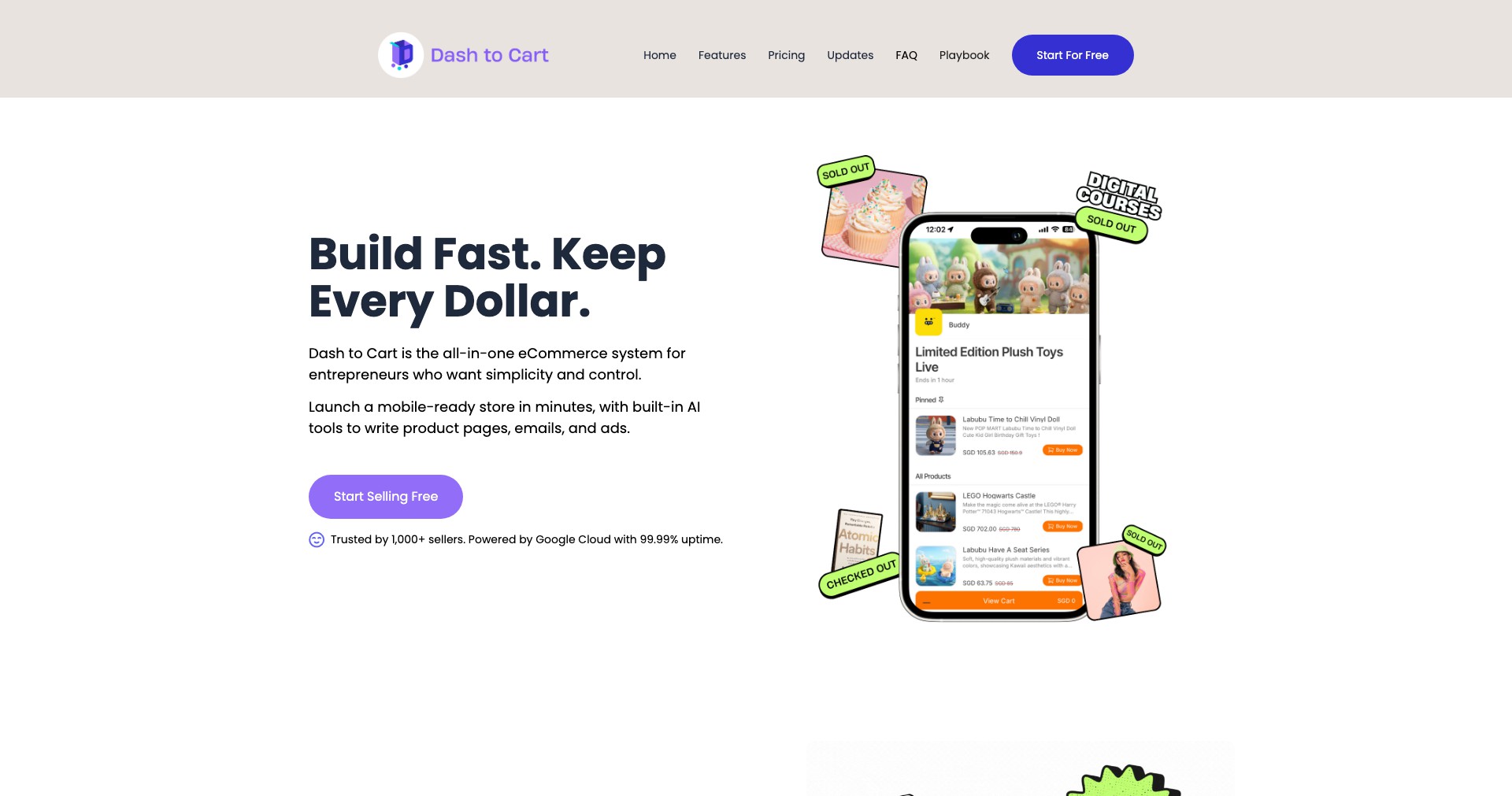 Dash to Cart Screenshot