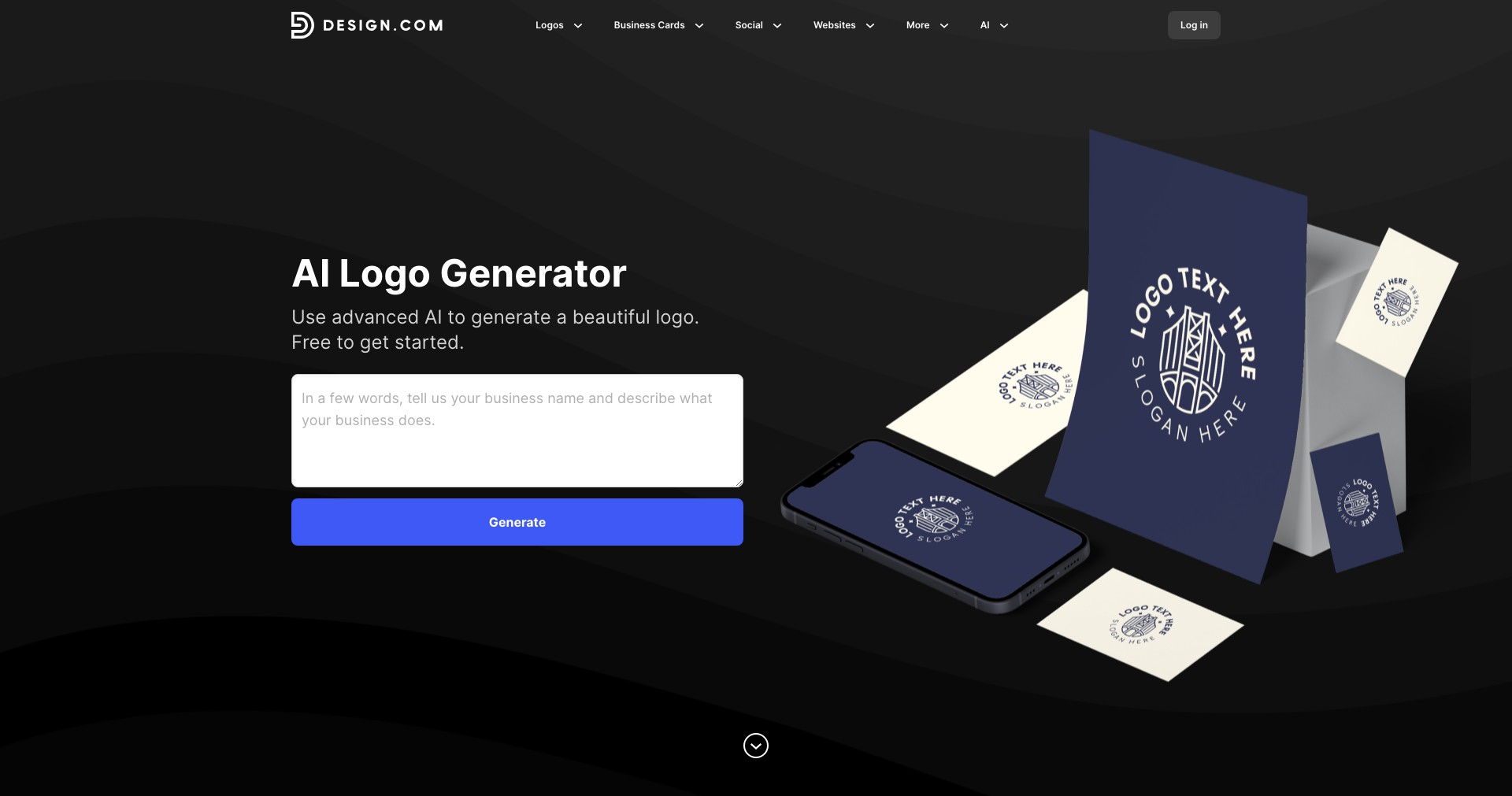 Design.com | AI Logo Generator Screenshot