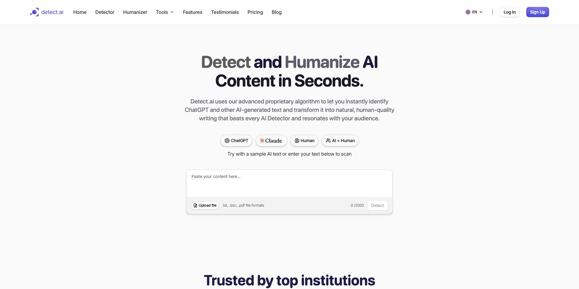 Detect.ai Screenshot