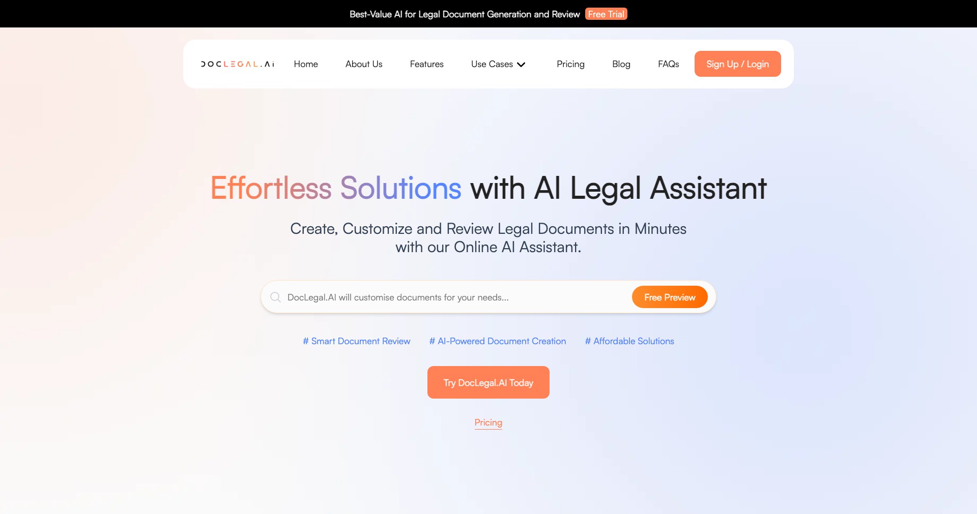 DocLegal.ai Screenshot