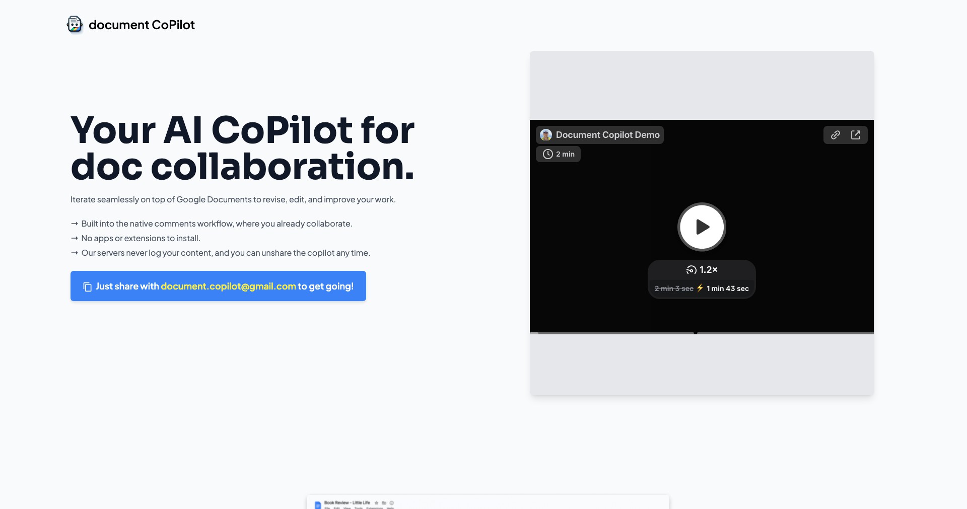 Document CoPilot Screenshot