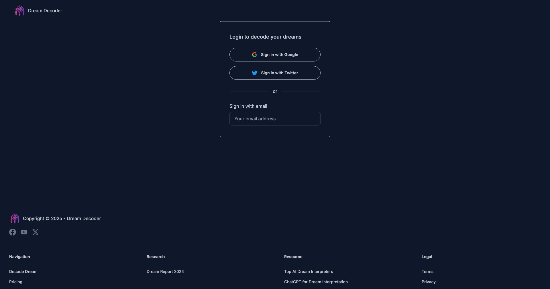 Dream Decoder Screenshot