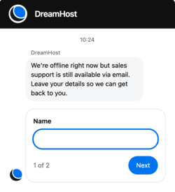 dreamhost live chat support