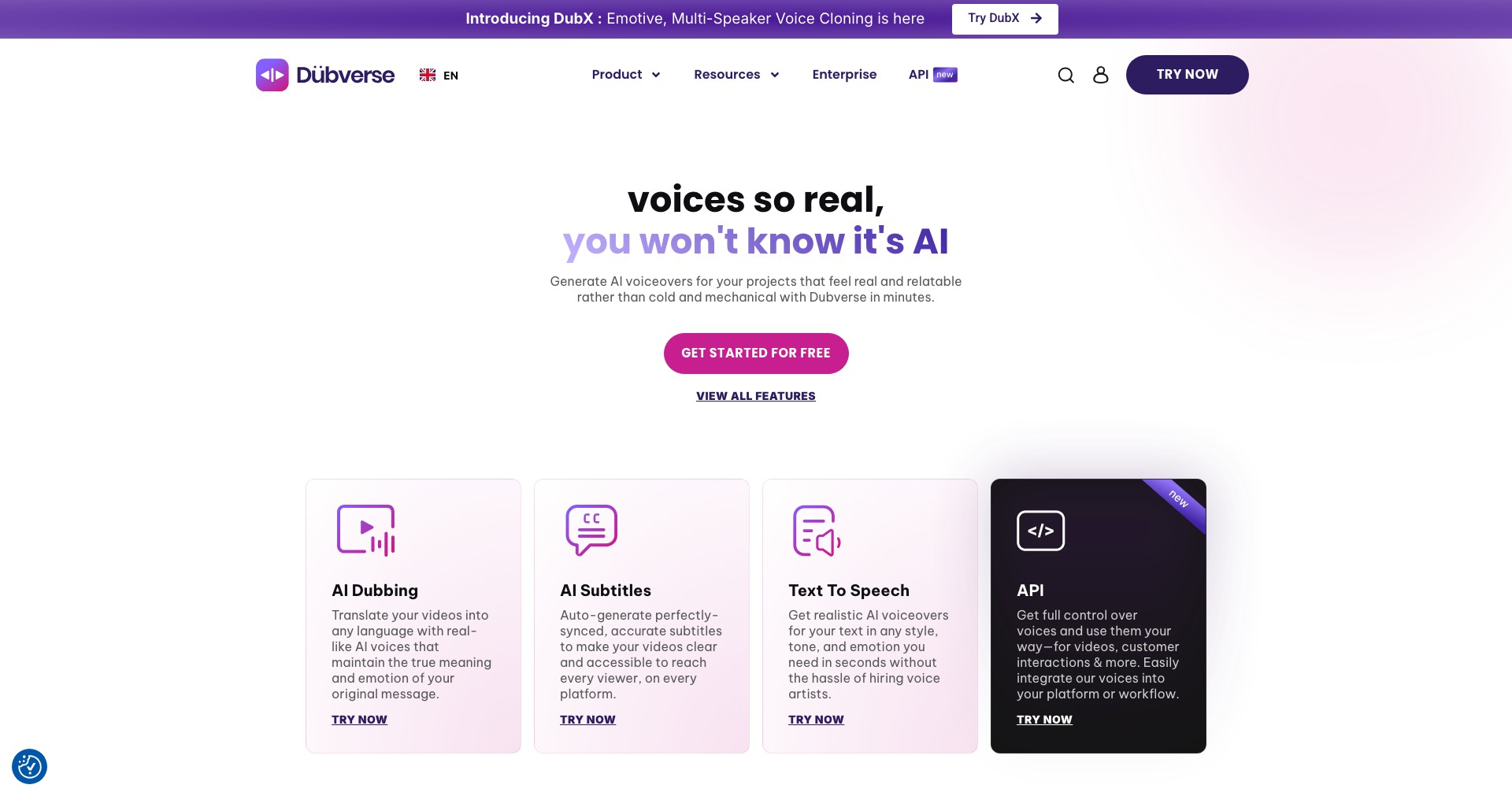 Dubverse.ai Screenshot