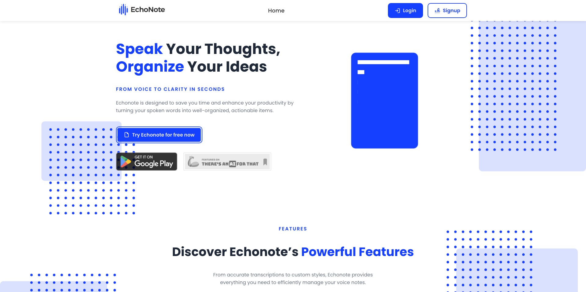 Echonote Screenshot