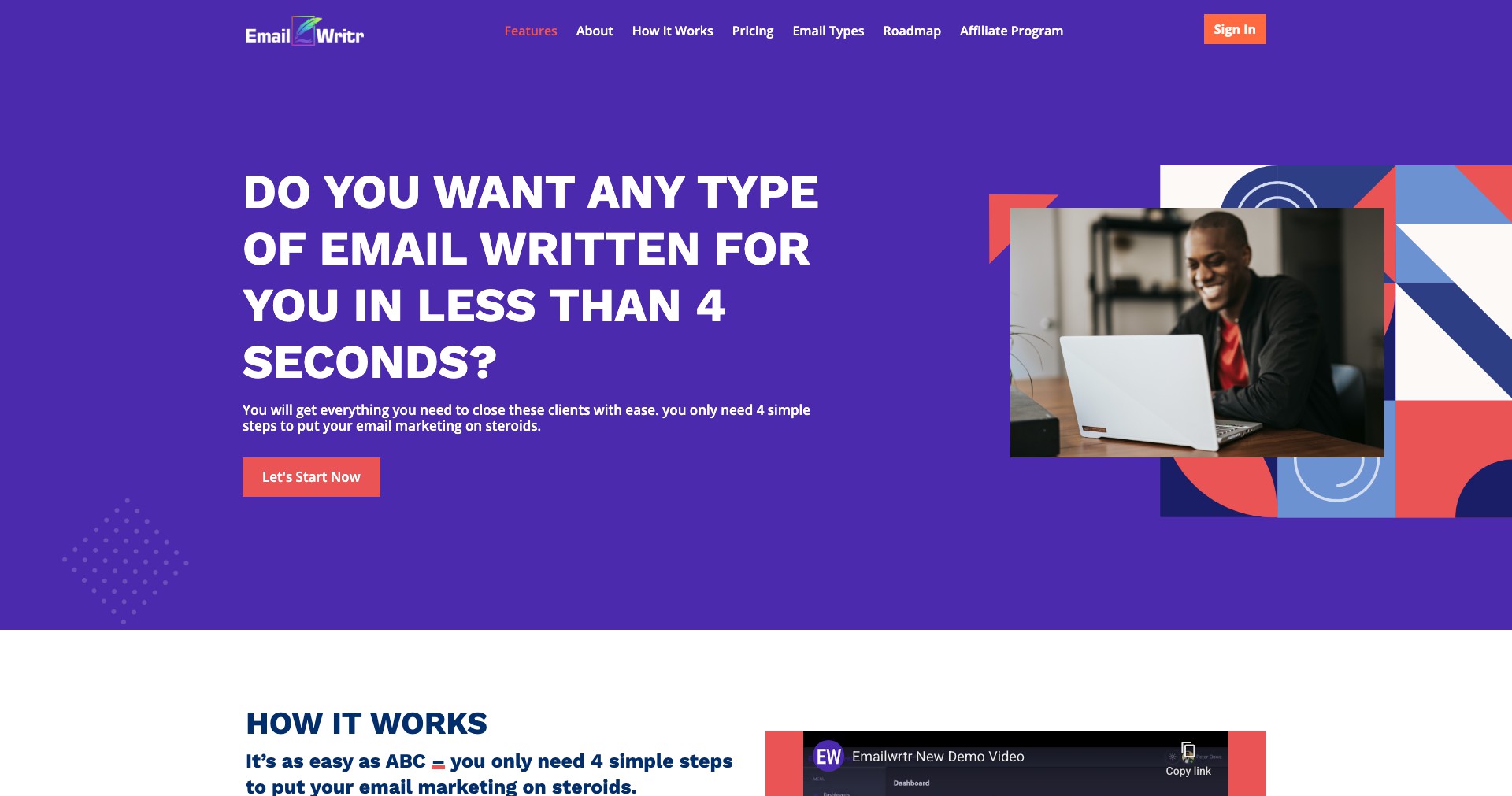 EmailWritr Screenshot