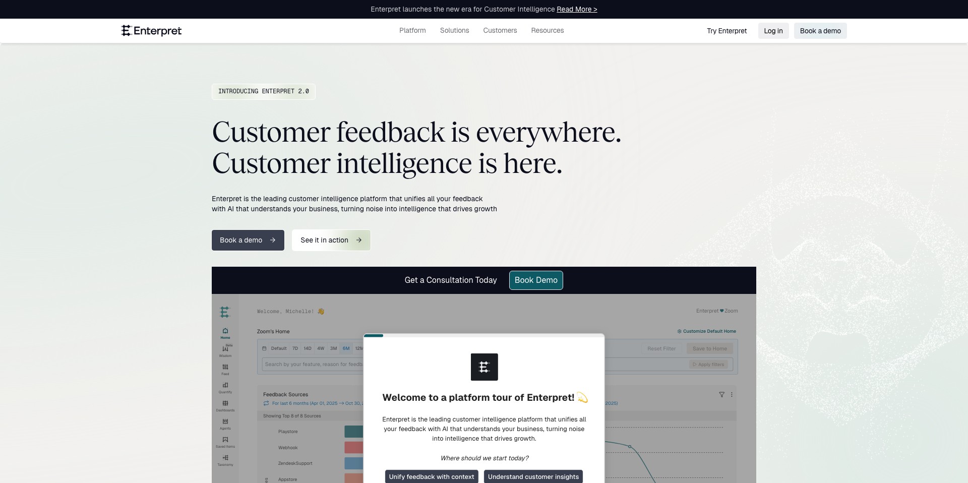 Enterpret Screenshot