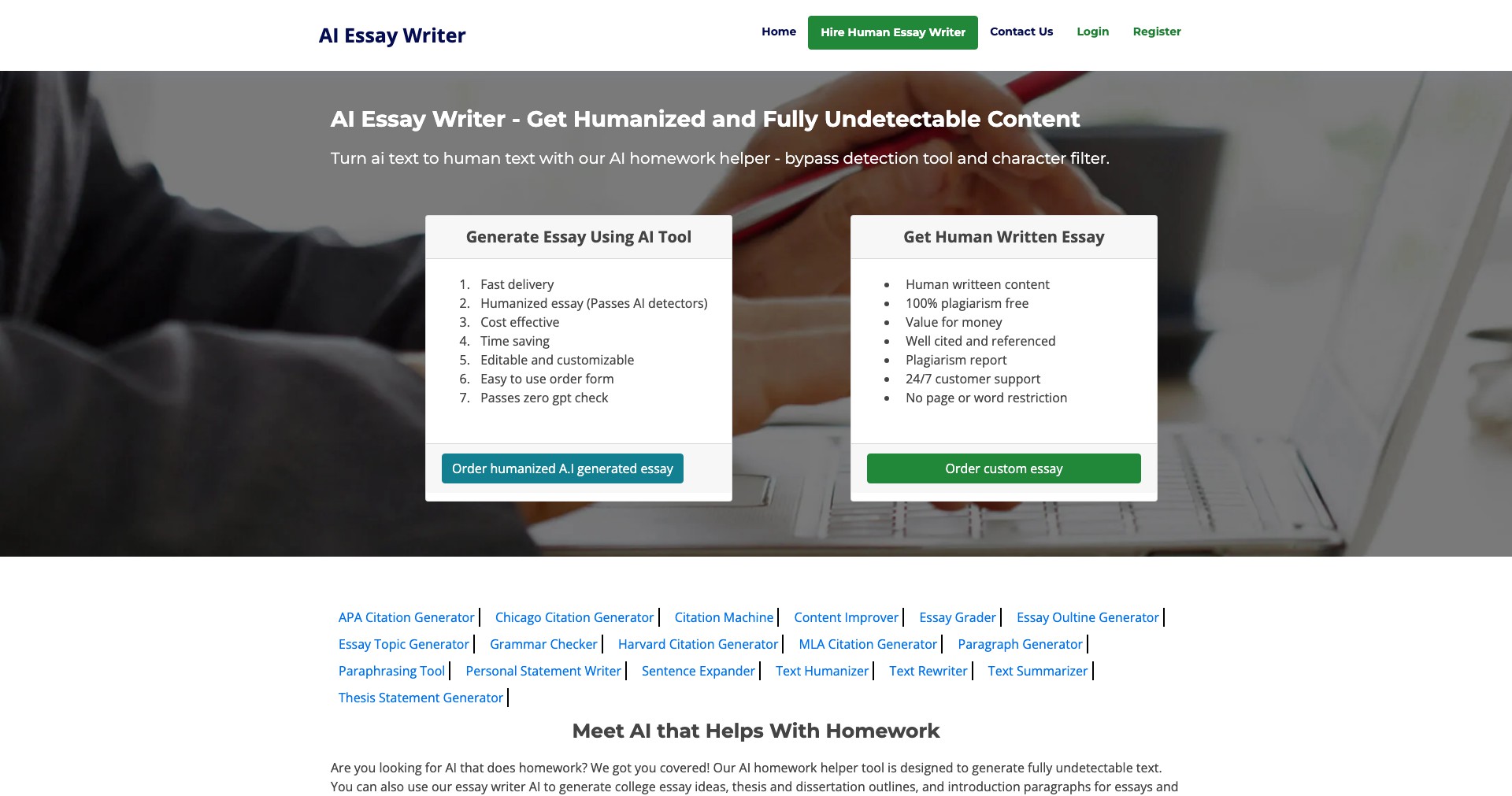 Essay Writer App Screenshot