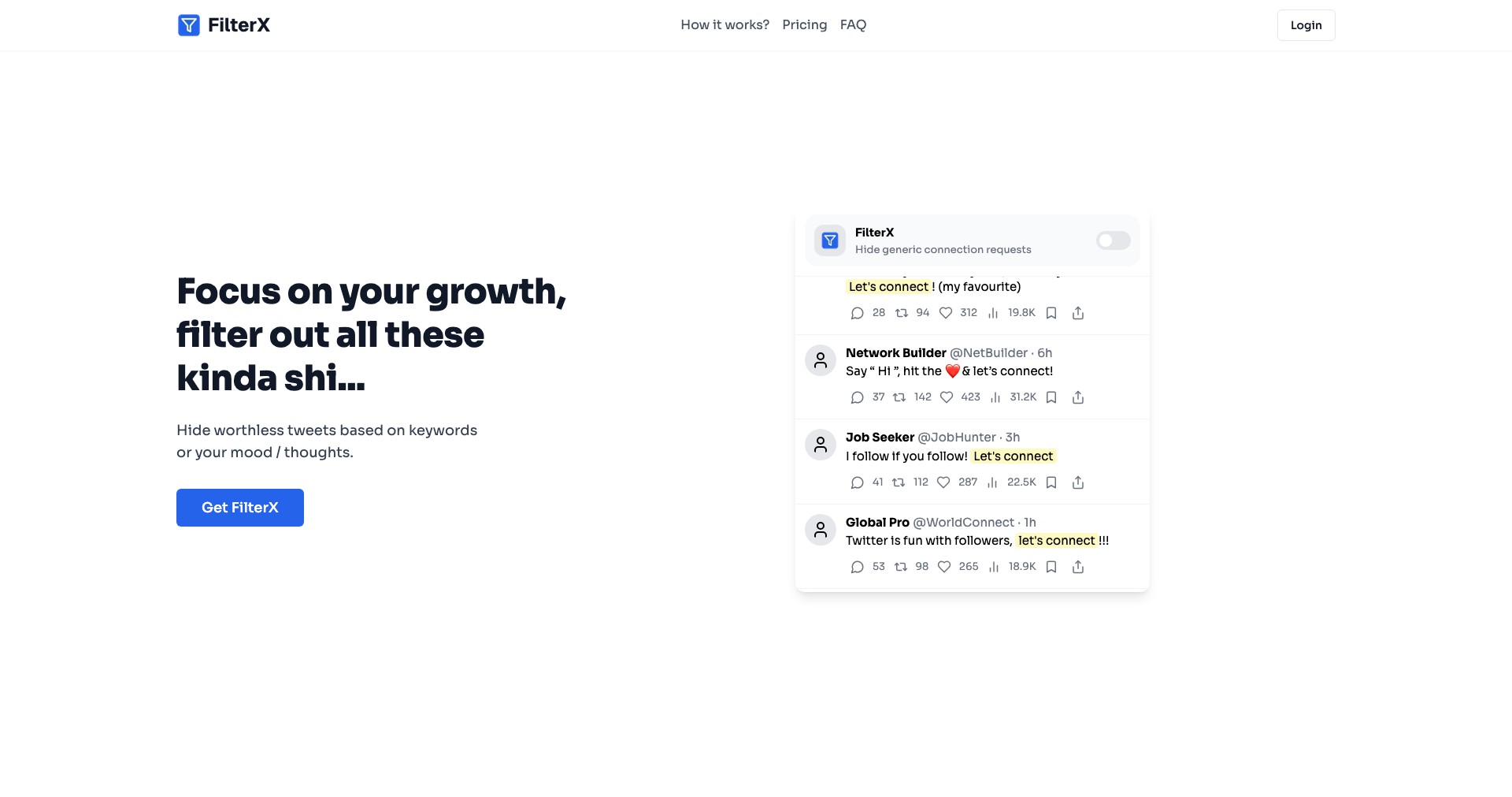 FilterX Screenshot