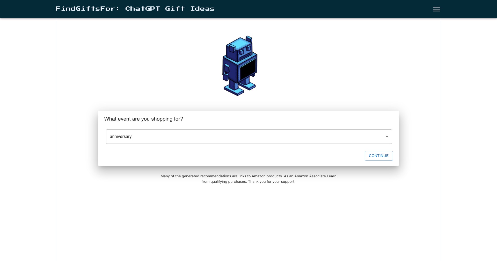 Findgiftsfor Screenshot