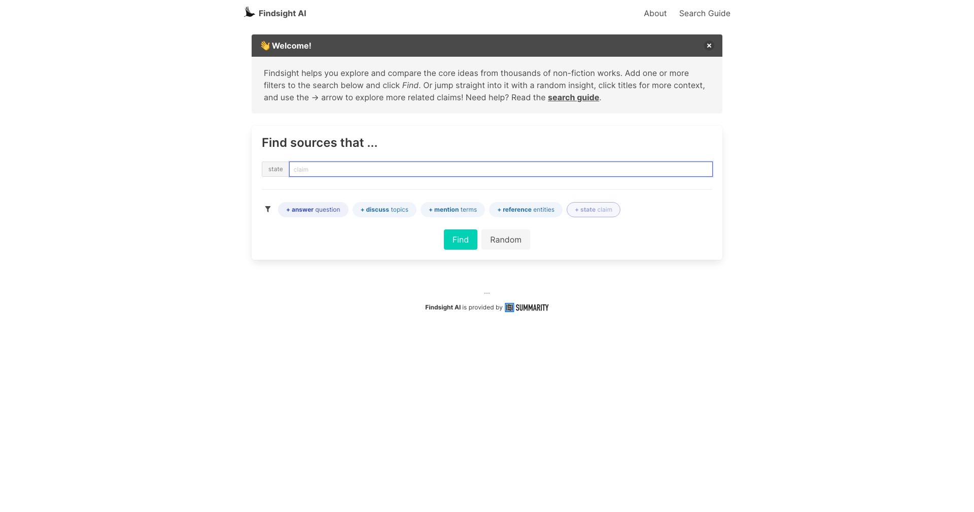 Findsight Screenshot