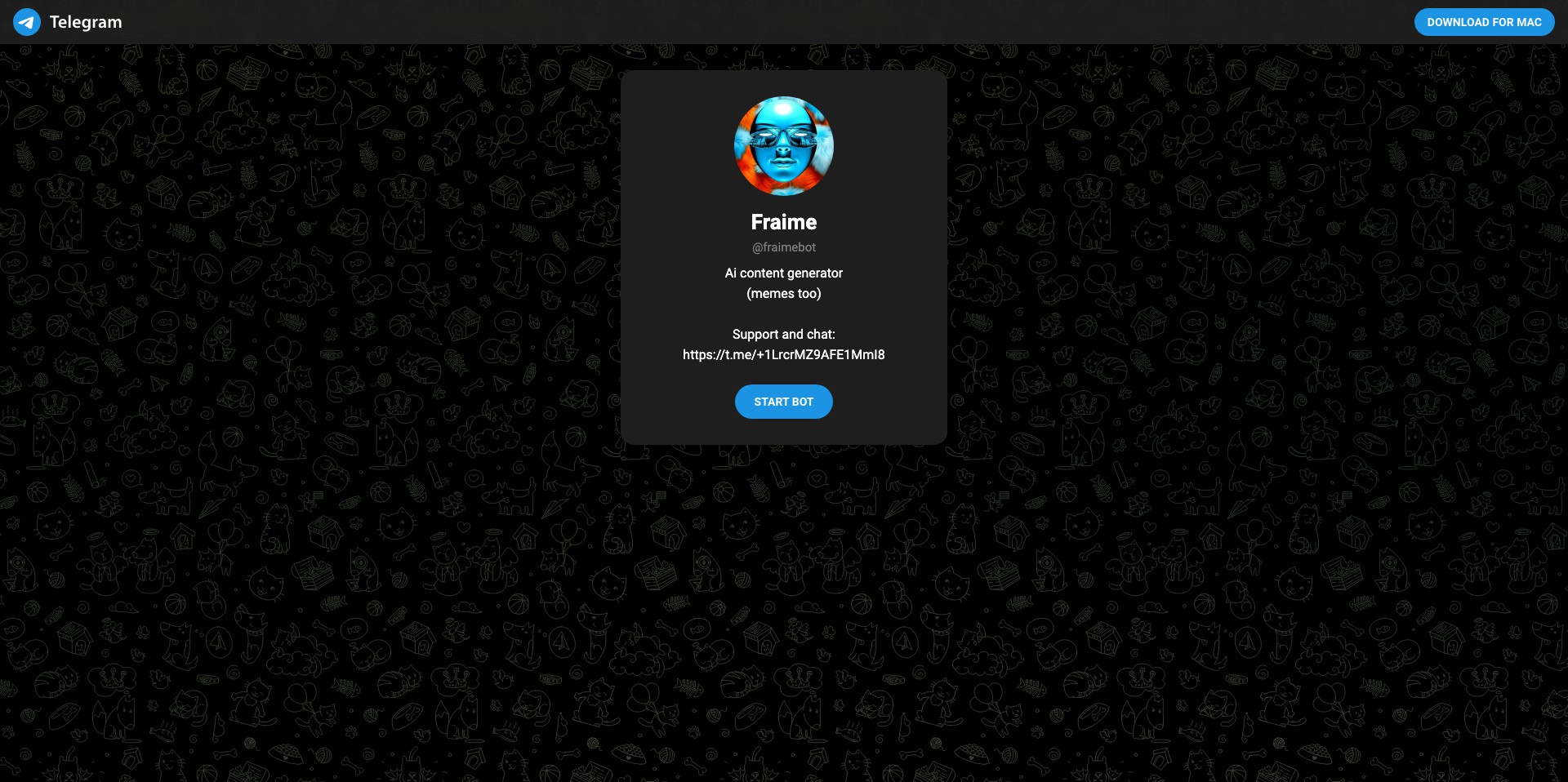 FraimeBot Screenshot