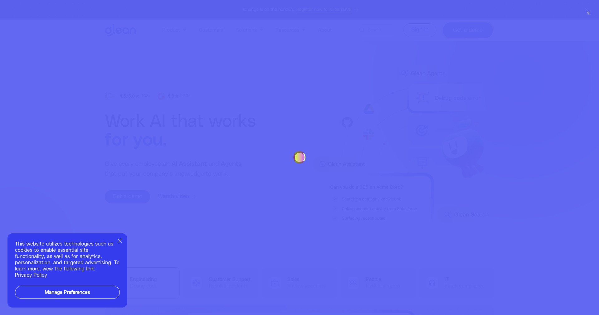 Glean Screenshot