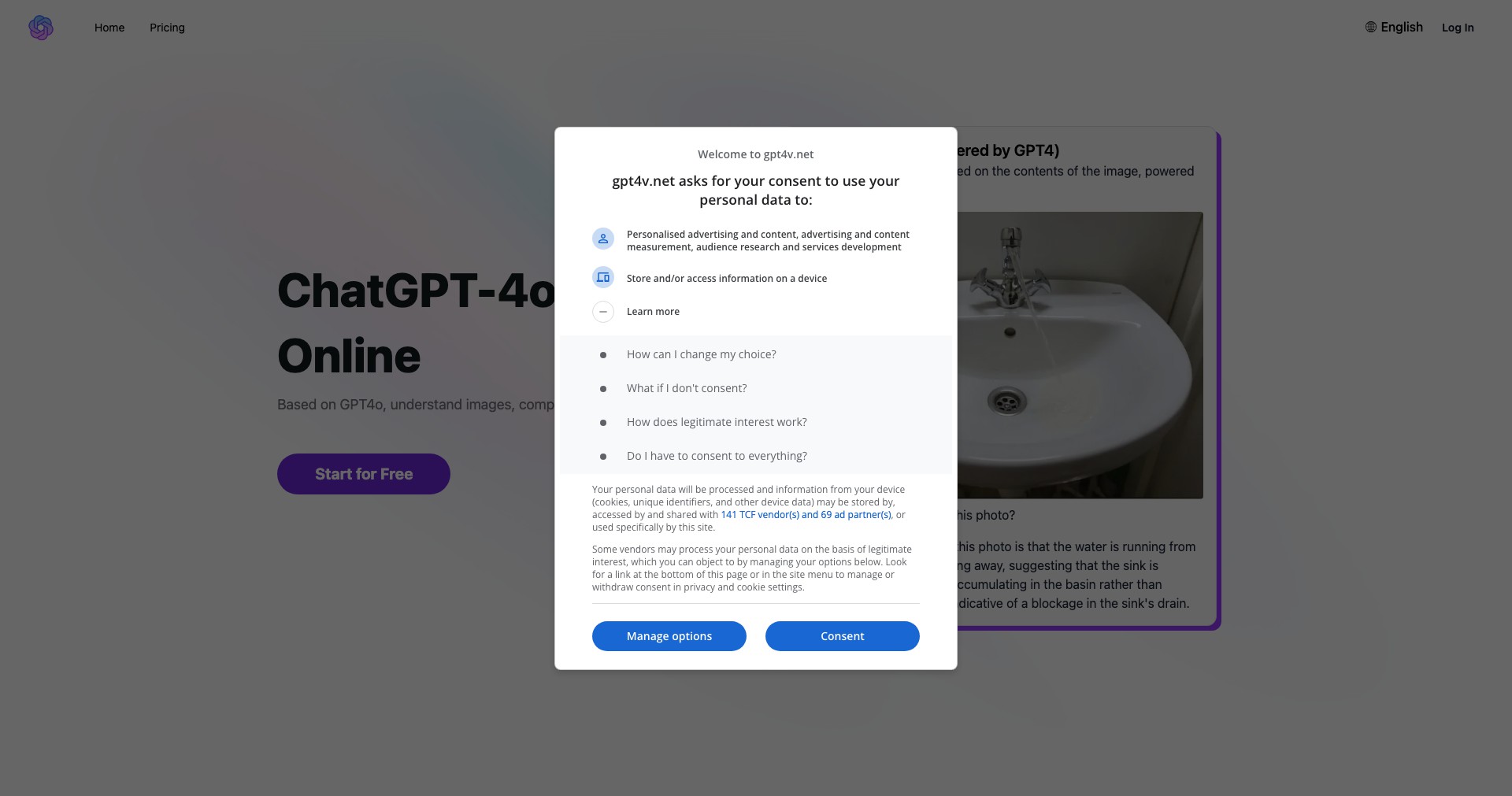 GPT-4V Screenshot