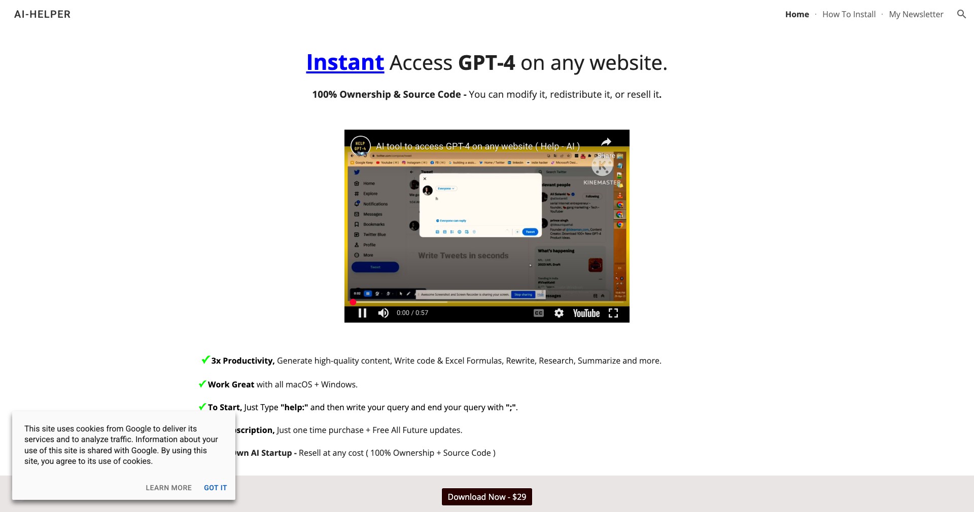 GPT-Help Screenshot