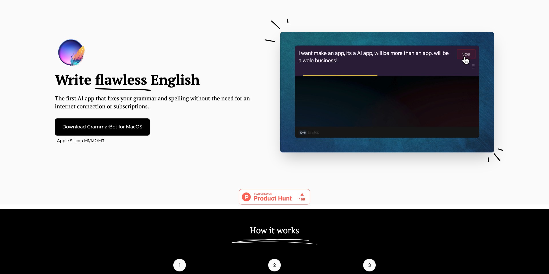 GrammarBot App Screenshot