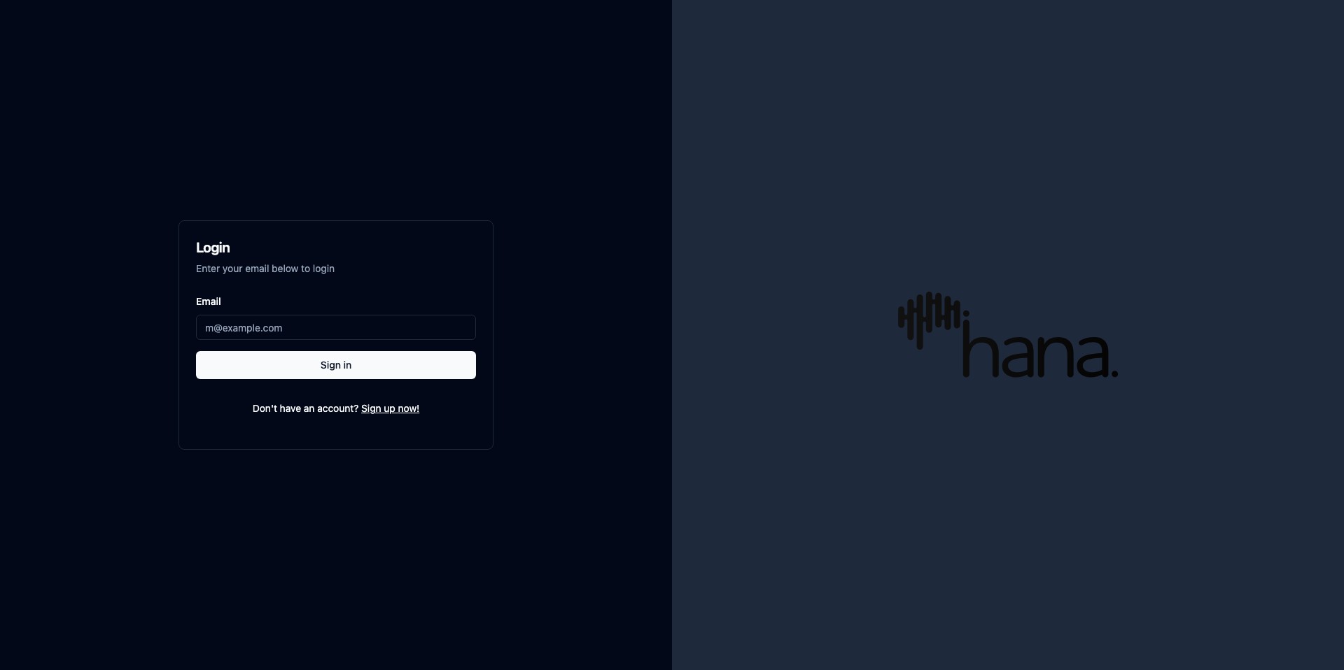 Hana Newsletters Screenshot