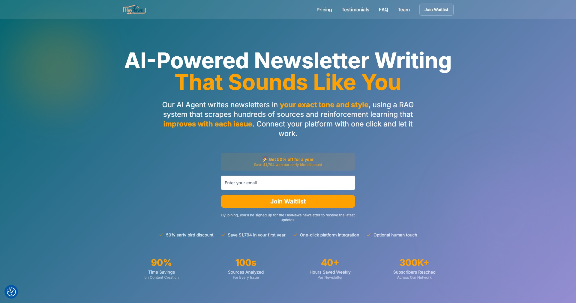 HeyNews.co Screenshot