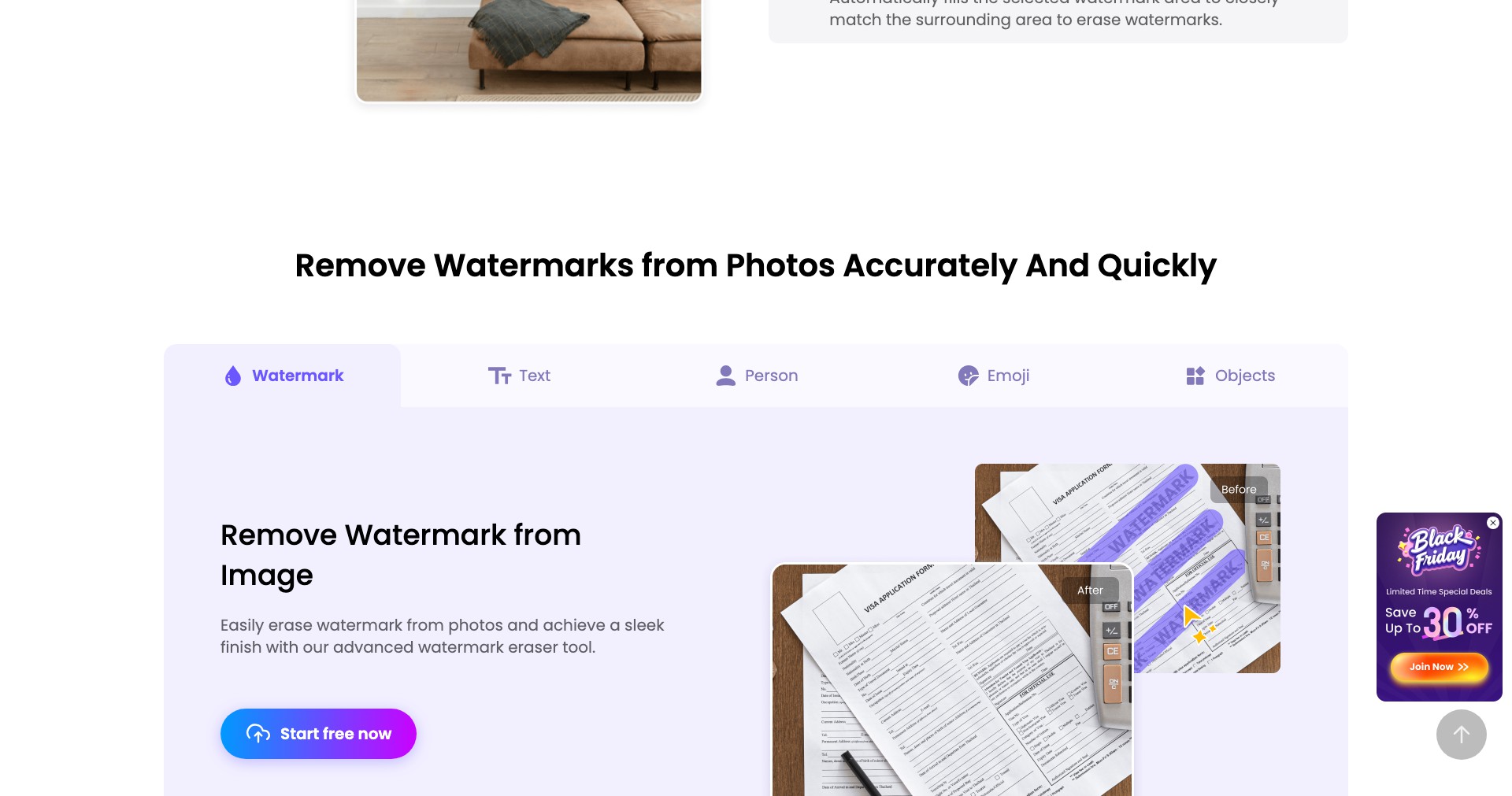 Hitpaw watermark remover Screenshot