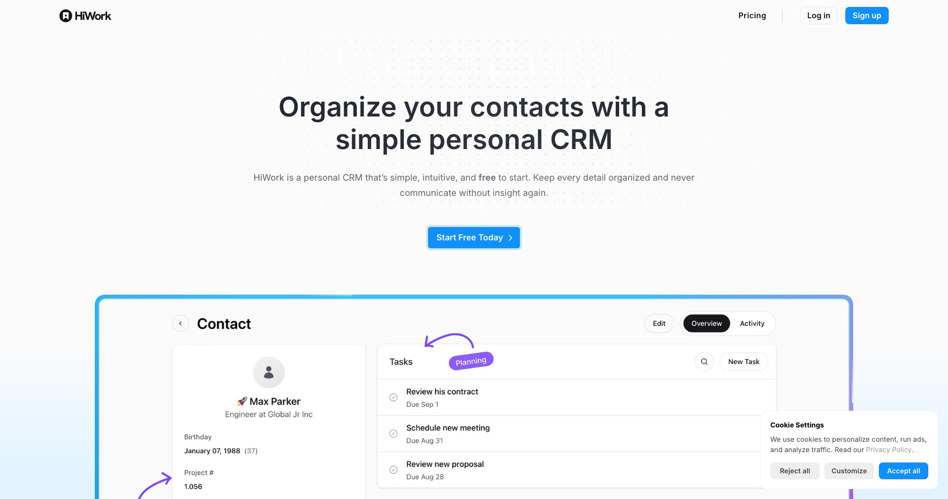HiWork Screenshot