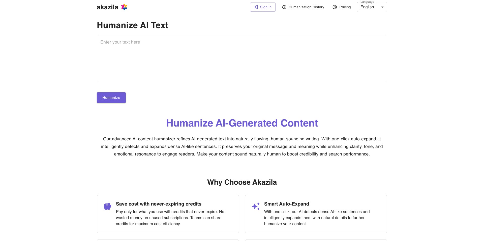 Humanize AI Text by Akazila Screenshot