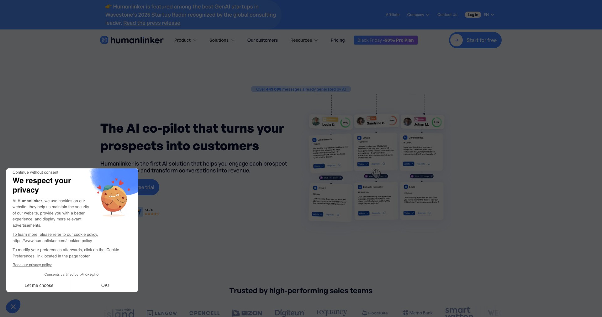 Humanlinker Screenshot
