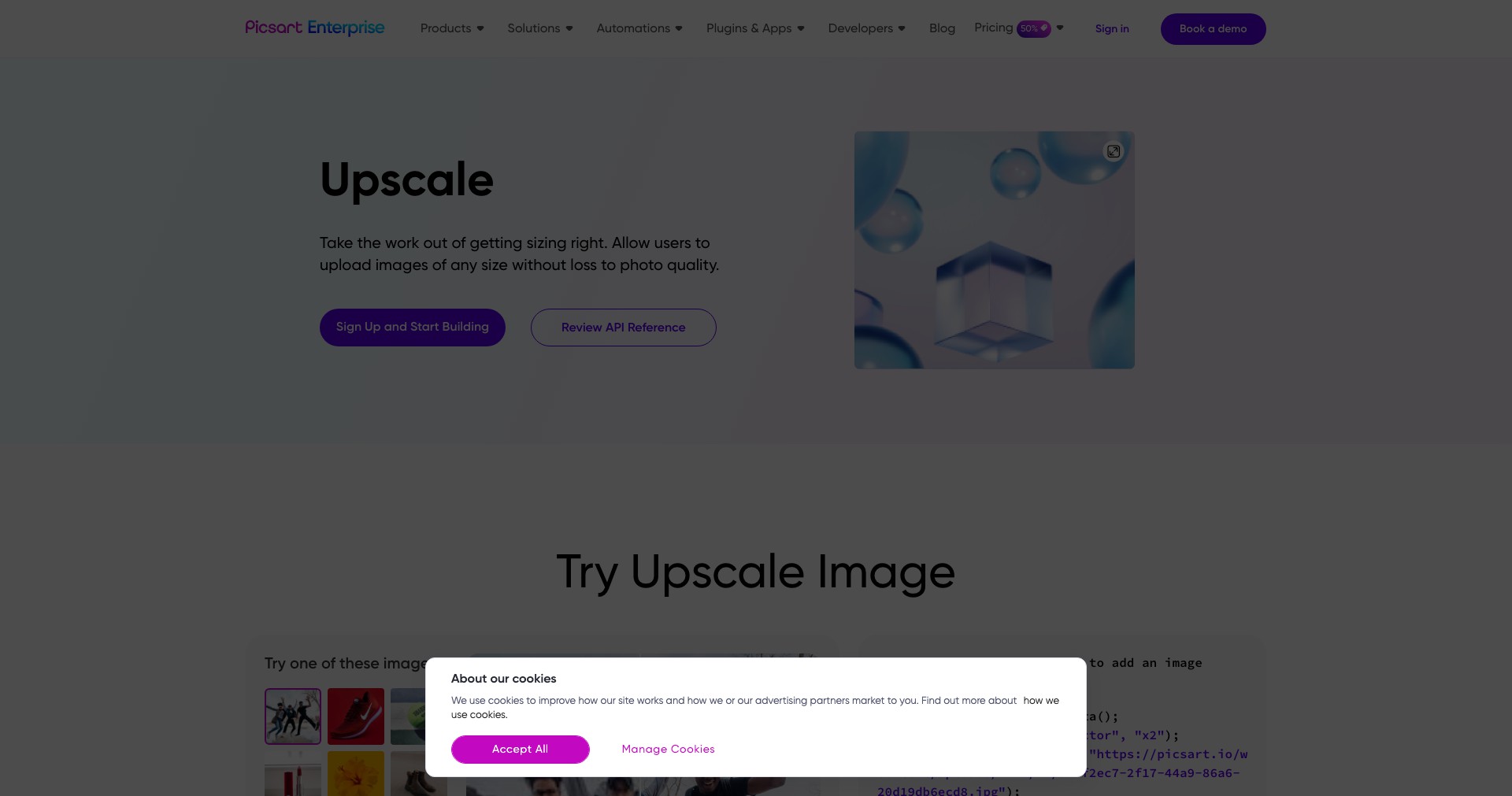 Image Upscale by Picsart Screenshot
