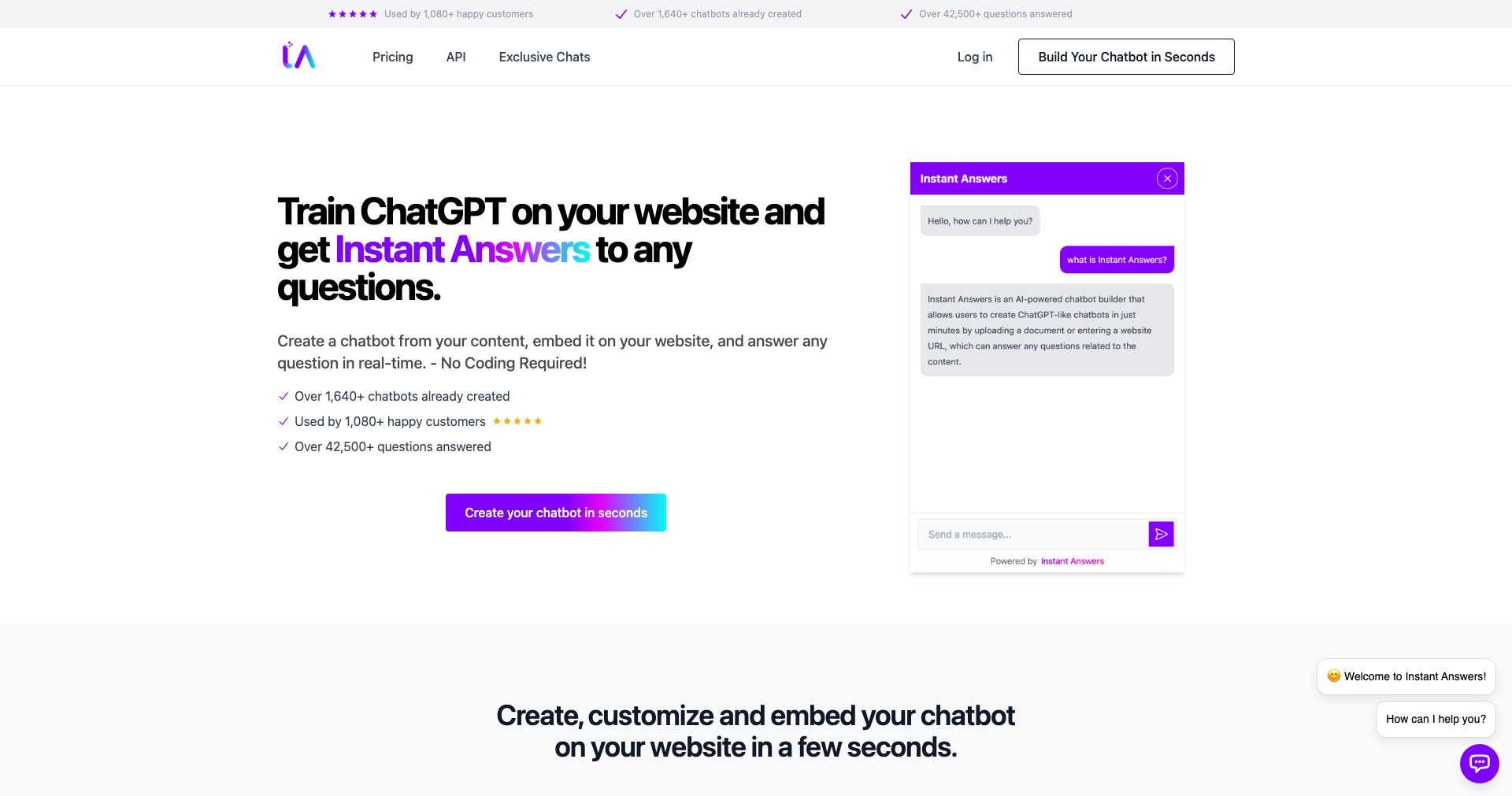 Instant Answers Screenshot