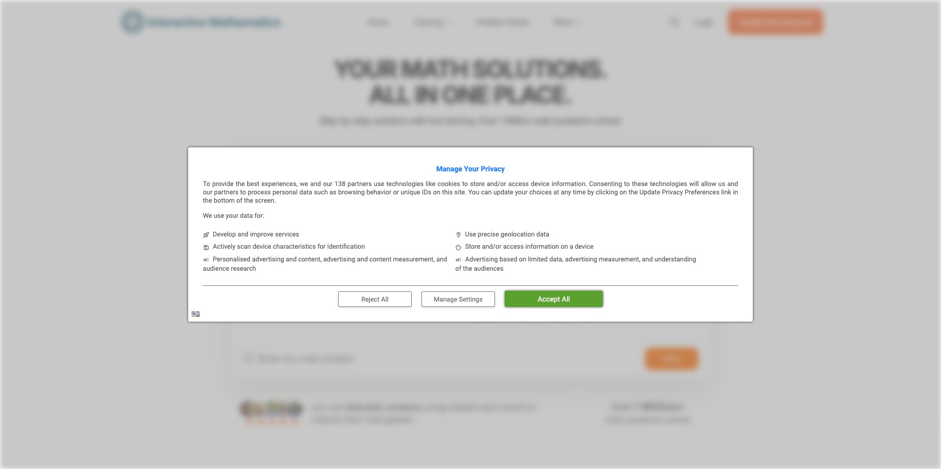 Interactive Mathematics Screenshot