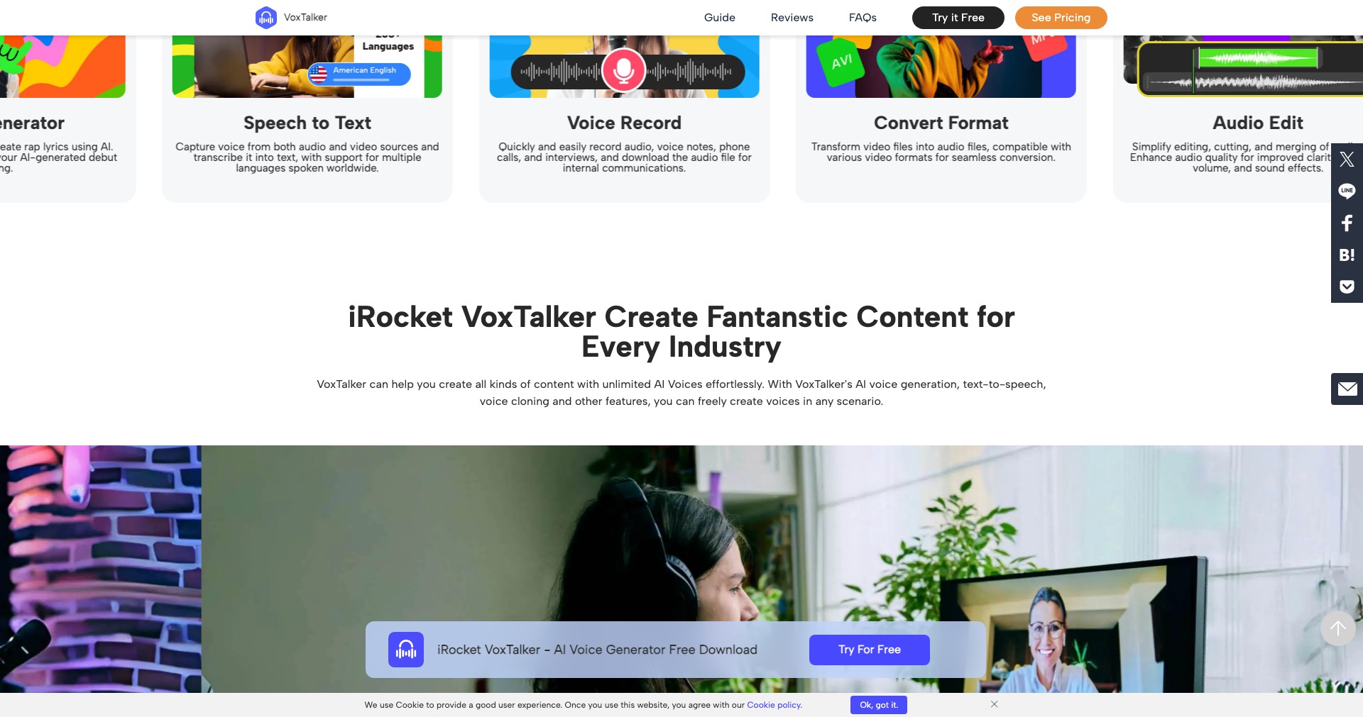 iRocket VoxTalker Screenshot