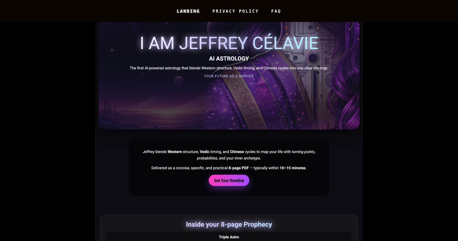 Jeffrey Celavie Screenshot