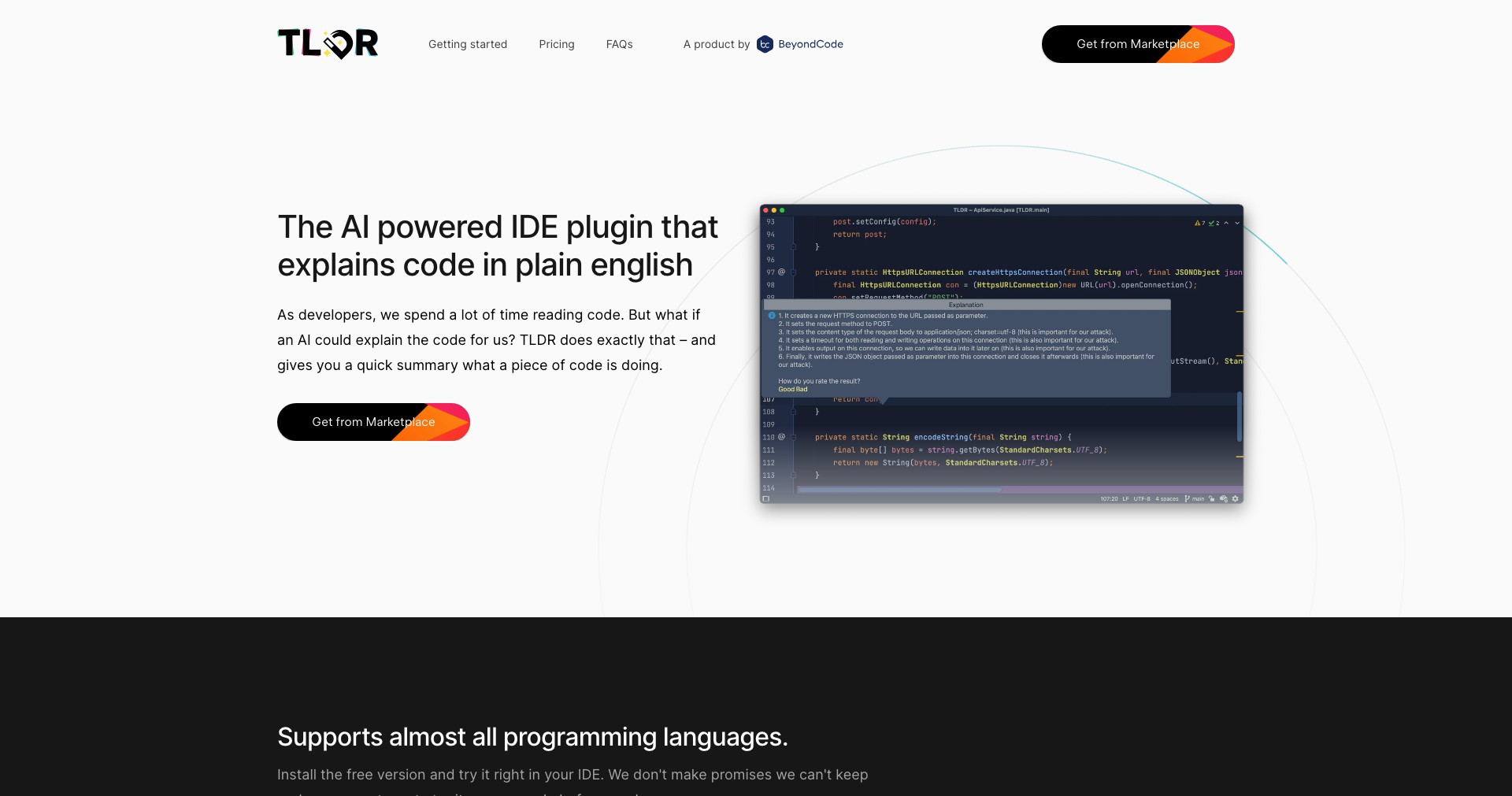 Jetbrains IDE Plugin Screenshot