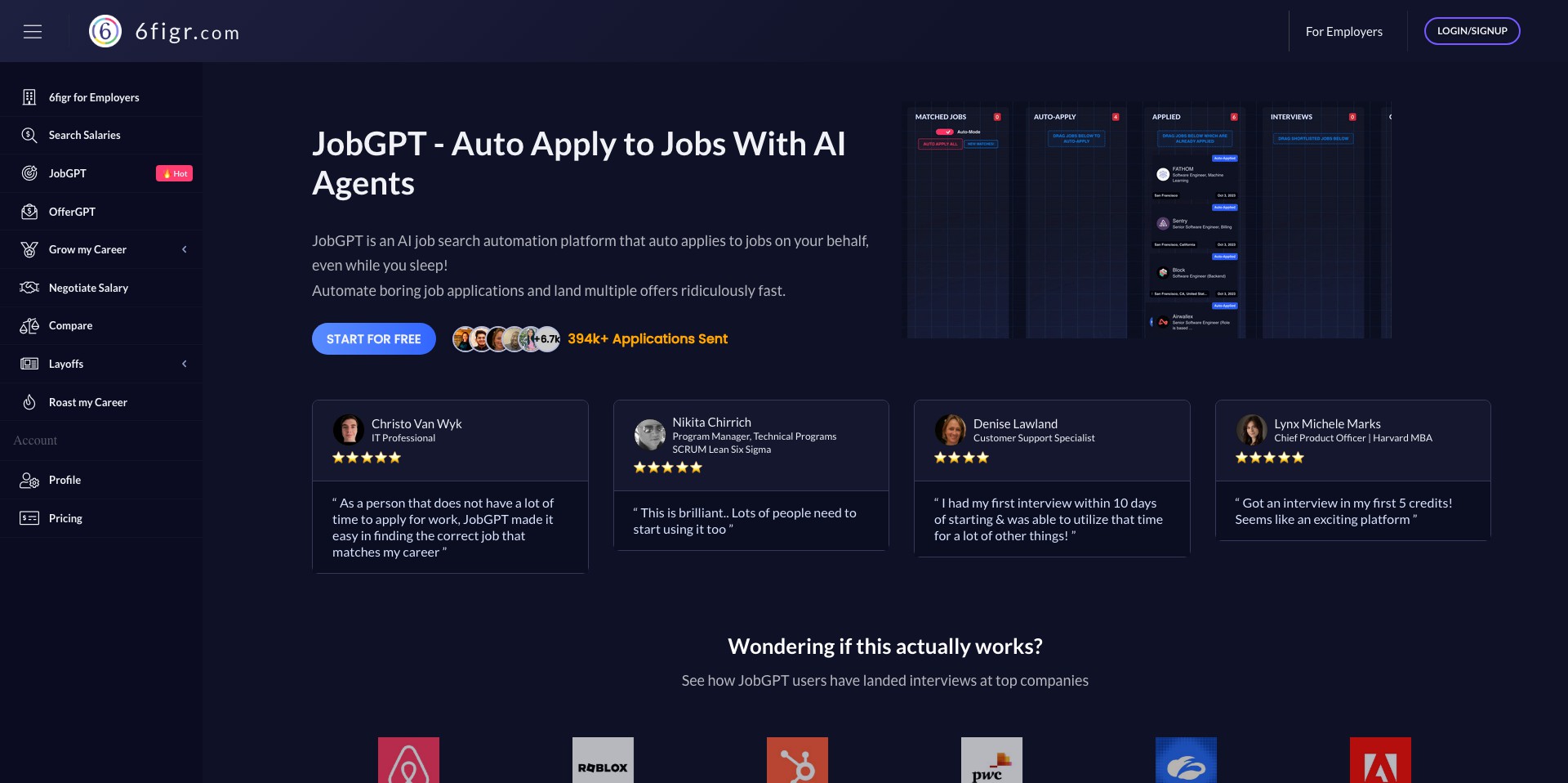 JobGPT Screenshot